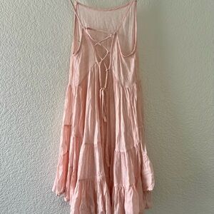 Free People Light Pink Midi Dress